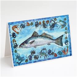 Fish Speckled Trout Greeting Cards & Envelopes - Pack of 8