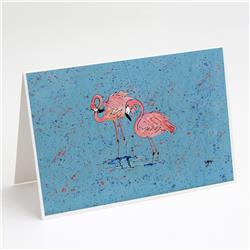 Flamingo Greeting Cards & Envelopes - Pack of 8