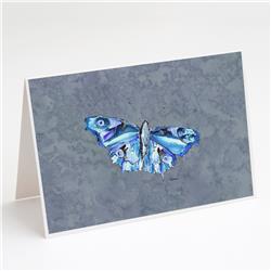 Butterfly on Gray Greeting Cards & Envelopes - Pack of 8