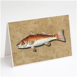 Red Fish Greeting Cards & Envelopes - Pack of 8