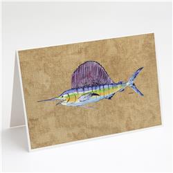 Swordfish Greeting Cards & Envelopes - Pack of 8