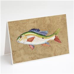8816GCA7P Rainbow Trout Greeting Cards & Envelopes - Pack of 8