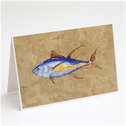 Tuna Fish Greeting Cards & Envelopes - Pack of 8