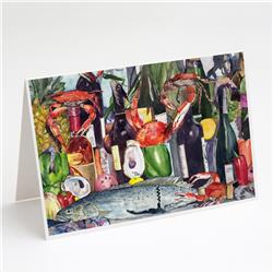 Wine & Speckled Trout Greeting Cards & Envelopes - Pack of 8