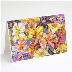 Day Lillies Greeting Cards & Envelopes - Pack of 8