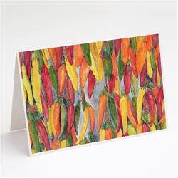 Hot Peppers Greeting Cards & Envelopes - Pack of 8
