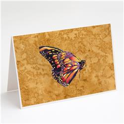 Butterfly on Gold Greeting Cards & Envelopes - Pack of 8