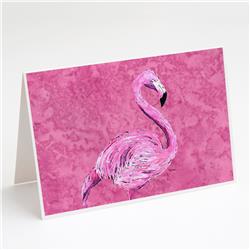 Flamingo on Pink Greeting Cards & Envelopes - Pack of 8