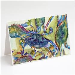 Blue Crab All Over Greeting Cards & Envelopes - Pack of 8