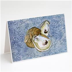 Oyster Cool Blue Water Greeting Cards & Envelopes - Pack of 8