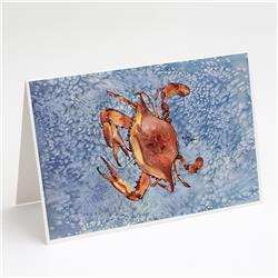 Cooked Crab Cool Blue Water Greeting Cards & Envelopes - Pack of 8