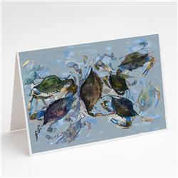 Blue Crab Jubilee Greeting Cards & Envelopes - Pack of 8