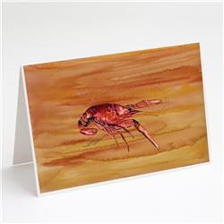 Crawfish Hot & Spicy Greeting Cards & Envelopes - Pack of 8