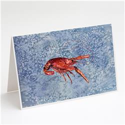 Crawfish Cool Water Greeting Cards & Envelopes - Pack of 8