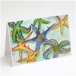 8542GCA7P Starfish Greeting Cards & Envelopes - Pack of 8
