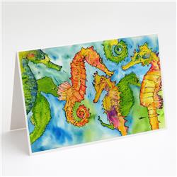 8546GCA7P Seahorse Greeting Cards & Envelopes - Pack of 8