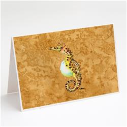8640GCA7P Male Seahorse Greeting Cards & Envelopes - Pack of 8