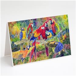 Parrot Parrot Head Greeting Cards & Envelopes - Pack of 8