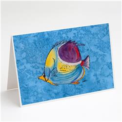 Fish Tropical Greeting Cards & Envelopes - Pack of 8