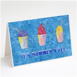 Snowballs & Snowcones Summer Greeting Cards & Envelopes - Pack of 8