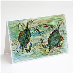Blue Crab Standoff Greeting Cards & Envelopes - Pack of 8