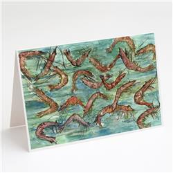 Catch of Shrimp Greeting Cards & Envelopes - Pack of 8