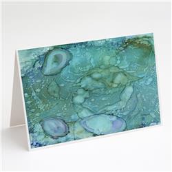 Abstract Crabs & Oysters Greeting Cards & Envelopes - Pack of 8