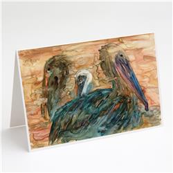 Abstract Pelicans Greeting Cards & Envelopes - Pack of 8