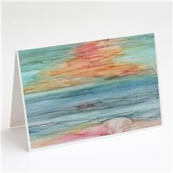 8979GCA7P Abstract Rainbow Greeting Cards & Envelopes - Pack of 8