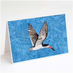 Bird on Blue Greeting Cards & Envelopes - Pack of 8