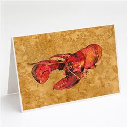 Cooked Lobster Greeting Cards & Envelopes - Pack of 8
