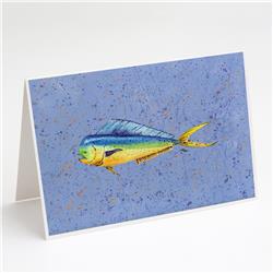 Dolphin Mahi Mahi Greeting Cards & Envelopes - Pack of 8