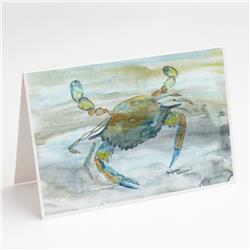 Blue Crab No.2 Watercolor Greeting Cards & Envelopes - Pack of 8