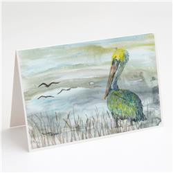Pelican Watercolor Greeting Cards & Envelopes - Pack of 8