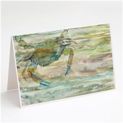 Blue Crab Sunset Greeting Cards & Envelopes - Pack of 8