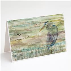 SC2019GCA7P Blue Heron Sunset Greeting Cards & Envelopes - Pack of 8