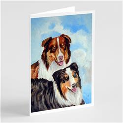 Australian Shepherd What a Pair Greeting Cards & Envelopes - Pack of 8