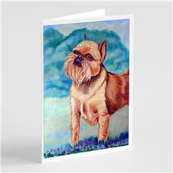 7016GCA7P Brussels Griffon Greeting Cards & Envelopes - Pack of 8