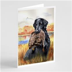 Flat Coated Retriever Greeting Cards & Envelopes - Pack of 8