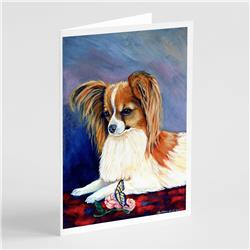 Papillon Rose & Butterfly Greeting Cards & Envelopes - Pack of 8