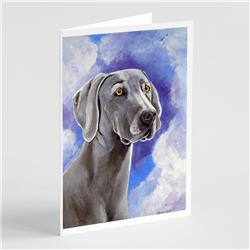 Weimaraner Azure Skies Greeting Cards & Envelopes - Pack of 8