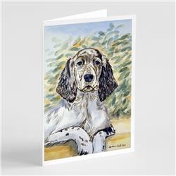English Setter Patience Greeting Cards & Envelopes - Pack of 8