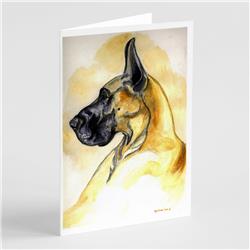 Fawn Great Dane Greeting Cards & Envelopes - Pack of 8
