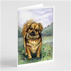 Tibetan Spaniel Greeting Cards & Envelopes - Pack of 8