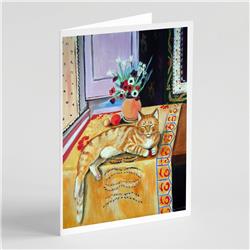 Cat Greeting Cards & Envelopes - Pack of 8