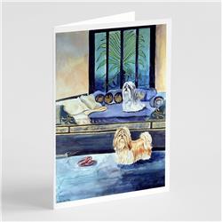 Shih Tzu Double Trouble Greeting Cards & Envelopes - Pack of 8