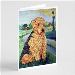Airedale Terrier Greeting Cards & Envelopes - Pack of 8