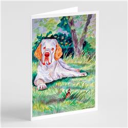 Clumber Spaniel Greeting Cards & Envelopes - Pack of 8