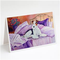 Fox Terrier Waiting on Mom Greeting Cards & Envelopes - Pack of 8