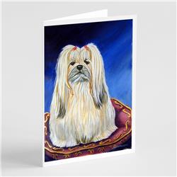 Lhasa Apso Greeting Cards & Envelopes - Pack of 8